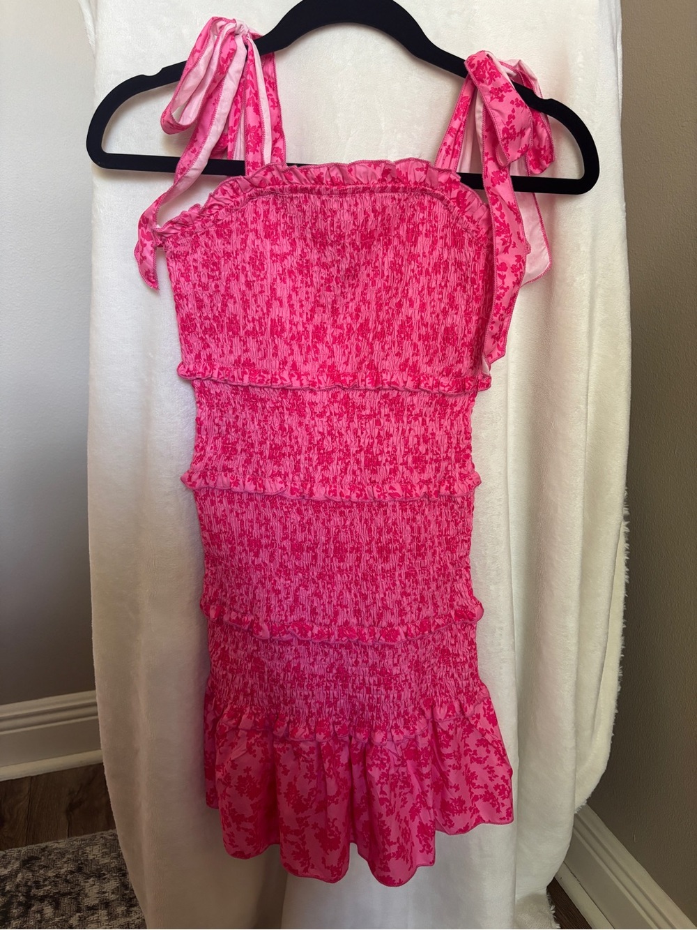 SHEIN Pink Floral Mini Dress